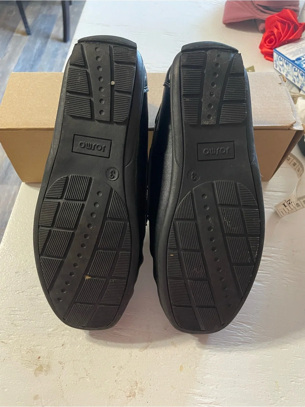 Josmo Black Kids Slip-On Dress Loafers